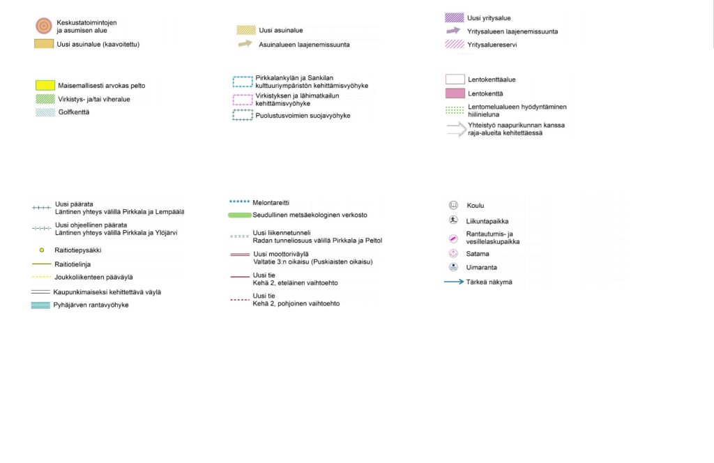 Kaavamerkinnät helpottamaan tekstissä olevien kuvien tulkintaa