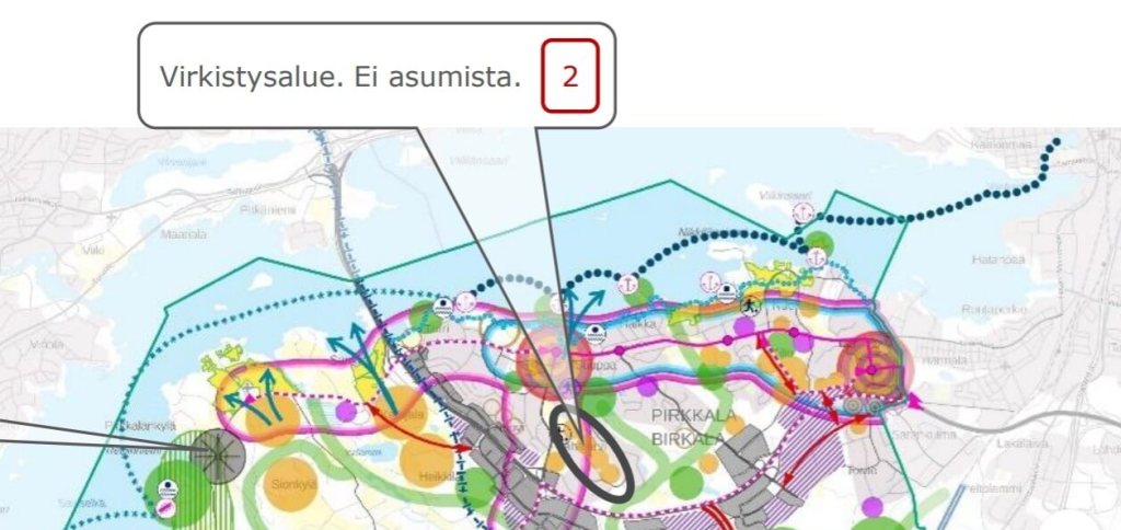 Marraskuun 2019 työpajalta yksi karttavaihtoehto
